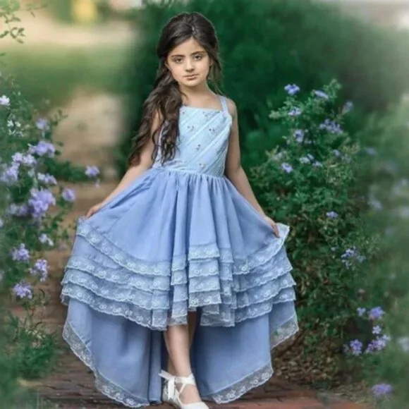 Dollcake Blue Tea At Tiffany’s Hi Low Frock Dress - Picture 10 of 11